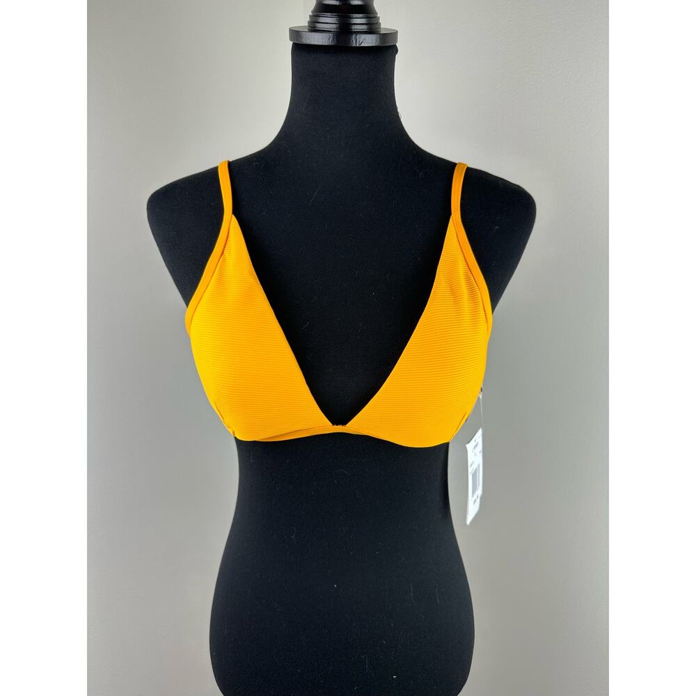 NWT L*Space Millie Triangle Bikini Top - Mango - Size Large